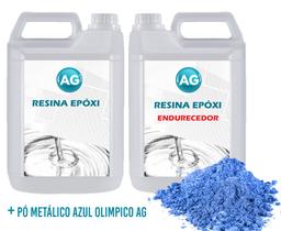 Porcelanato Líquido Metálico Azul Olimpico AG por M²