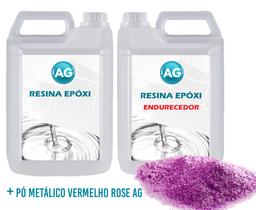 Porcelanato Líquido Metálico Vermelho Rose AG por M²