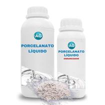 Porcelanato Líquido + Pó Metálico Perolado Branco Ag Por M