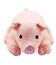 Porco Rosa Deitado 29 Cm - Pelúcia Fazendinha Porquinho Porco Rosa Deitado 29 Cm - Pelúcia Fazendinha Porquinho