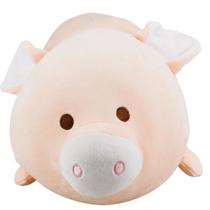 Porco Rosa Deitado Cilíndrico 55cm - Pelúcia