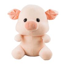 Porco Sentado 22cm Pelúcia Infantil, Presente Criativo e Decoração