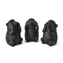 Porcos Espinhos Sábios Trio De Estátuas Decorativas Fofas 16833