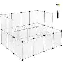 Porquinho-da-índia Playpen SONGMICS com rampa para pequenos animais, branca Porquinho-da-índia Playpen SONGMICS com rampa para pequenos animais, branca
