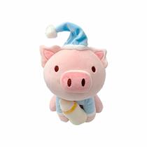 Porquinho de pijama e mamadeira de pelúcia (22cm) Porquinho de pijama e mamadeira de pelúcia (22cm)