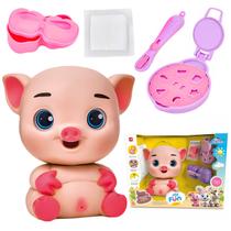 Porquinho Faz Cocô De Mentirinha Com Massinha E Acessórios Inclusos My Fun Poo Zoo - Bee Toys