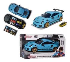 Porsche 911 Gt3 Rs C/som Maleta Majorette Case P/ 09 Carros