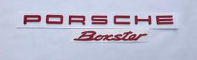 Porsche Emblema Kit Porsche + Boxster Vermelho