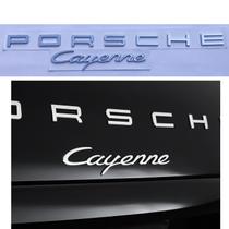 Porsche Emblema Kit Porsche + Cayenne Cromada