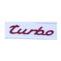 Porsche Emblema Letra "Turbo" Vermelho