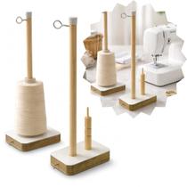 Porta 1 cone porta fio MDF suporte de linha maquina costura Porta 1 cone porta fio MDF suporte de linha maquina costura