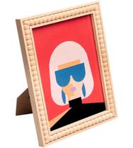 Porta 10x15cm Retrato De Mdf Com Treliça