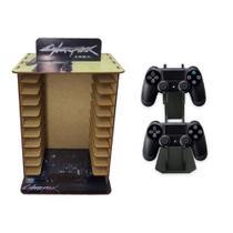 Porta 11 Jogos Físico Gamer Cp + Suporte Controle 22x16,3x29,4 Mdf Madeira Adesivada Porta 11 Jogos Físico Gamer Cp + Suporte Controle 22x16,3x29,4 Mdf Madeira Adesivada