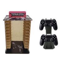 Porta 11 Jogos Físico Gamer Tkk + Suporte Controle 22x16,3x29,4 Mdf Madeira Adesivada