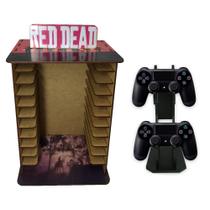 Porta 11 Jogos Físico Rd + Suporte Controle 22x16,3x29,4 Mdf Madeira Adesivada Porta 11 Jogos Físico Rd + Suporte Controle 22x16,3x29,4 Mdf Madeira Adesivada