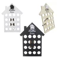 Porta 12 Cápsulas Universal De Café Em Madeira Mdf Coffee House