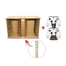 Porta 22 Jogos FÍSico + Porta Controle Xb Gamer Laser Mdf Madeira Porta 22 Jogos FÍSico + Porta Controle Xb Gamer Laser Mdf Madeira