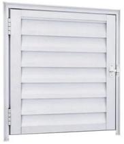 Porta abrigo alumínio branco - linha resistence