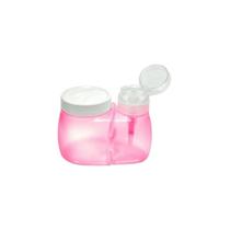 Porta Acetona 150ml Com Porta Algodão Santa Clara Rosa Porta Acetona 150ml Com Porta Algodão Santa Clara Rosa