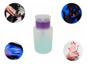 Porta Acetona Com Dosador Para Manicure E Pedicure 150 ml - Roxo