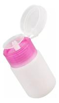 Porta Acetona Com Valvula Trava 60 Ml Rosa Manicure Salão Porta Acetona Com Valvula Trava 60 Ml Rosa Manicure Salão