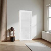 Porta Aço Laminada Ligth 215 x 81 Cm - R-45 Pintura Epox - Branco