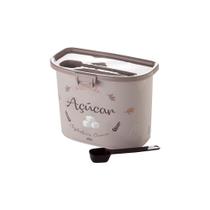 Porta Açúcar 2,3 Litros Plasútil Com Colher 6143 - Plasutil Porta Açúcar 2,3 Litros Plasútil Com Colher 6143 - Plasutil