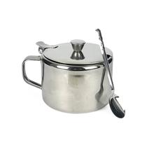 Porta Açúcar Com Colher De Aço Inox Açucareiro Elegante 250g