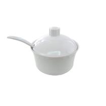 Porta Açúcar De Melamina Redondo Com Colher Branco 290ml