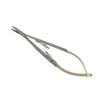 Porta Agulha Castroviejo Reto 14cm com Vídia e Trava Porta Agulha Castroviejo Reto 14cm com Vídia e Trava