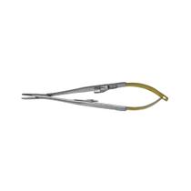 Porta Agulha Castroviejo Reto 16cm com Vídia e Trava Porta Agulha Castroviejo Reto 16cm com Vídia e Trava