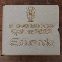 Porta Álbum E Figurinhas Copa Do Mundo 2022 Personalizado - MIGUEL Presentes Criativos