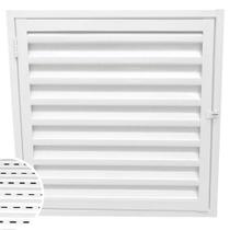 Porta Alçapão Abrigo Ventilado Branco 60x60 Laminado Resistente Em Aço Portinhola De Acesso Laje Telhado Sótão Água Luz