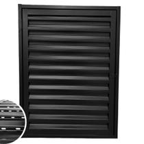 Porta Alçapão Abrigo Ventilado Preto 80x60 Laminado Resistente Em Aço Portinhola De Acesso Laje Telhado Sótão Água Luz