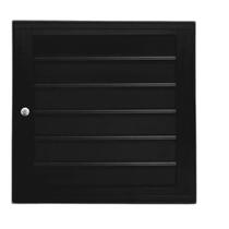 Porta Alçapão Alumínio Preto Venezianas Ventiladas Linha Porta Alçapão Alumínio Preto Venezianas Ventiladas Linha