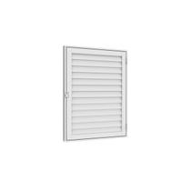 Porta Alçapão Laminada 60cmx60cm em Alumínio Branco - Vitrolar