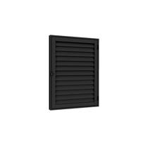Porta Alçapão Laminada 60cmx60cm em Alumínio Preto - Vitrolar