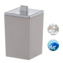Porta Algodão - Cotonete Lavabo Com Tampa Quadratta Premium Porta Algodão - Cotonete Lavabo Com Tampa Quadratta Premium