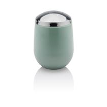 Porta Algodão Cromo Belly Verde Menta/Prata PAB721 OU Porta Algodão Cromo Belly Verde Menta/Prata PAB721 OU