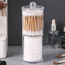 Porta Algodão Disco Organizador Limpeza Pele Make Banheiro Quarto Closed Casa Decorativo Presente Porta Algodão Disco Organizador Limpeza Pele Make Banheiro Quarto Closed Casa Decorativo Presente