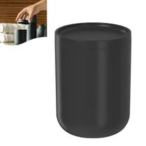 Porta Algodão e Cotonete Bold Organizador Pia Banheiro Preto Fosco PAL 100 Ou Porta Algodão e Cotonete Bold Organizador Pia Banheiro Preto Fosco PAL 100 Ou