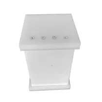 Porta Algodão e Cotonete em Acrílico Com Strass Branco