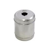 Porta Algodão Limpo Sem Mola Servido Inox 08 x 10cm - Fava