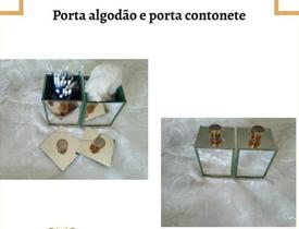 Porta Algodões e Porta Cotonetes Porta Algodões e Porta Cotonetes