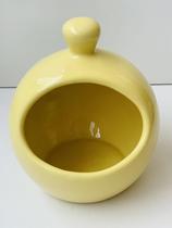 Porta Alho ou Saleiro Gourmet Cerâmica Amarelo Bebe - WM