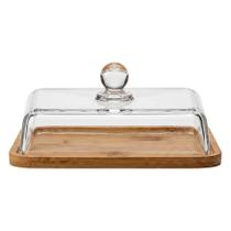 Porta Alimentos com Tampa de Vidro (19 cm) Liso