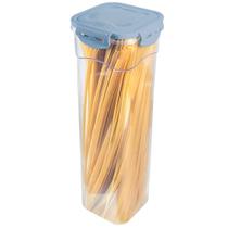 Porta Alimentos Pote 100% Hermético Veda Tampa Trava Conserva Cristal 1,5 Litros Macarrão Lig Brin Porta Alimentos Pote 100% Hermético Veda Tampa Trava Conserva Cristal 1,5 Litros Macarrão Lig Brin