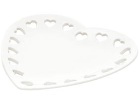 Porta-Anéis de Cerâmica Branco Lyor Coração Porta-Anéis de Cerâmica Branco Lyor Coração