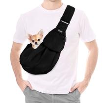 Porta-animais de estimação Sling SlowTon para cães e gatos pequenos (Black S)