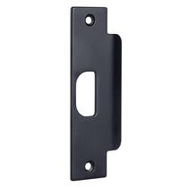 Porta ASA Strike Plate BRINKS Matte Black Commercial